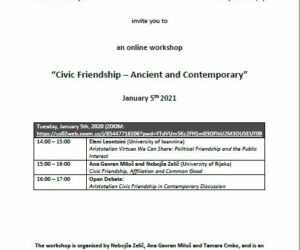 Online Workshop “Civic Friendship – Ancient and Contemporary”